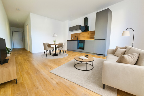 Virtuelles Staging - 2 Zimmer Etagenwohnung zur Miete in Frankfurt am Main