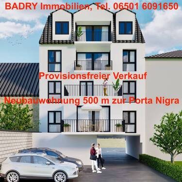 Visualisierung Ansicht - 3ZKB Exklusiv Wohnen auf ca. 111 qm mit traumhafter Loggia - Bestlage zwischen Porta Nigra und Hauptbahnhof - Baubeginn demnächst
