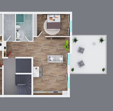 Whg. 4 - 2 Zimmer Etagenwohnung in Trier
