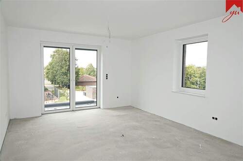 heller Wohn- und Essbereich - Moderne Obergeschosswohnung mit Balkon in zentraler Lage von Schortens! Neubau!