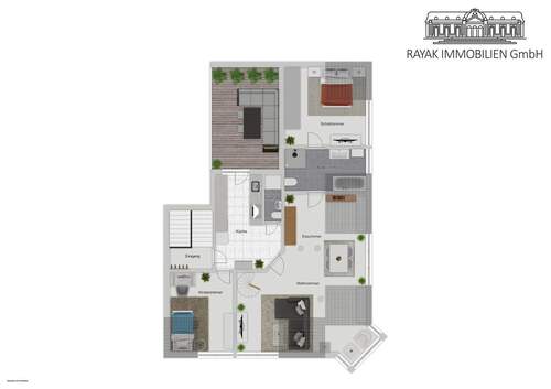 Raumanimation Dachgeschoss - 