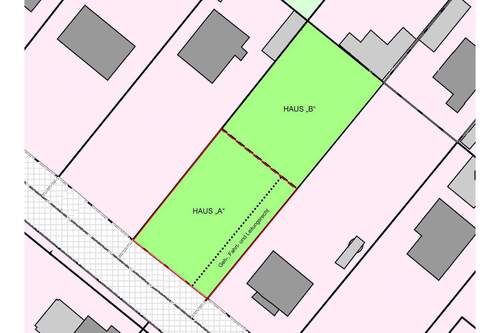 Grundstück Skizze - Haus A - 