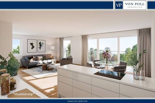 Wohnen Beispiel - Schöne, gut geschnittene 2,5 Zimmer-Wohnung mit großem, überdachten Balkon