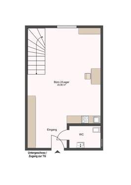 Untergeschoss / Zugang zur TG - 