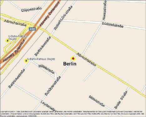 Kartenausschnitt - 4 Zimmer Etagenwohnung zur Miete in Berlin