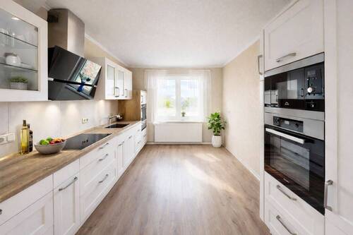 Küche WE 4 (visualisiert) - 1 Zimmer Mehrfamilienhaus, Wohnhaus in Sietow