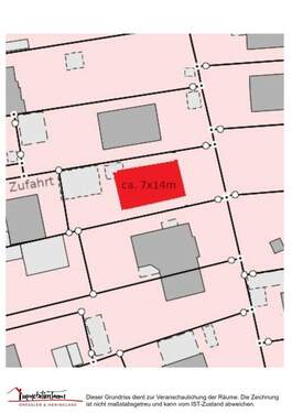 Grundstück mit Skizze - 