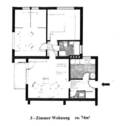 Grundriss der Wohnung - Etagenwohnung mit 74,30 m&sup2; in Kassel zur Miete