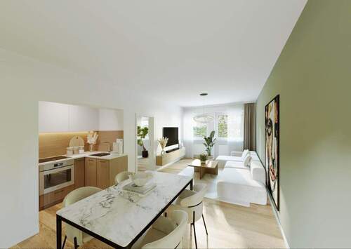 Gestaltungsidee für Wohnen/Essen nach Renovierung - 4 Zimmer Einfamilienhaus in Bogen