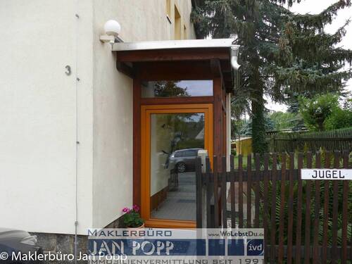 Neu errichteter Windfang - 