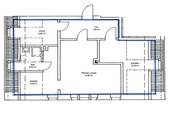 Grundriss - 2 Zimmer Etagenwohnung zur Miete in Dresden