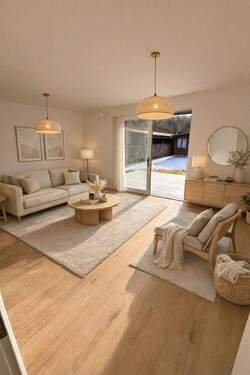 Wohnzimmer möbliert - 