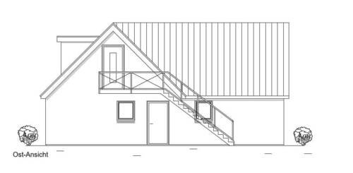 Ost-Ansicht - 2 Zimmer Etagenwohnung zum Kaufen in Husum