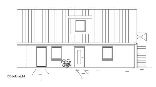 Südansicht - 2 Zimmer Etagenwohnung in Husum