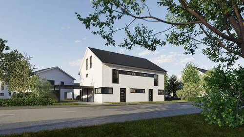 Visualisierung (linke Hälfte) - 5 Zimmer Doppelhaushälfte zum Kaufen in Bielefeld