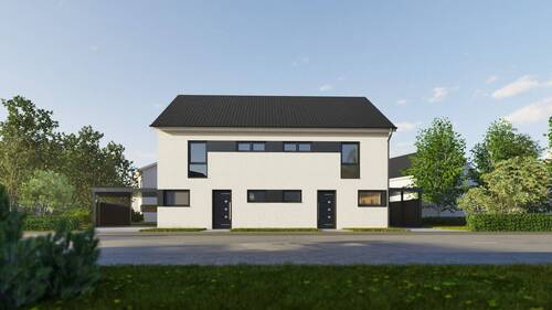 Visualisierung (linke Hälfte) - 5 Zimmer Doppelhaushälfte in Bielefeld