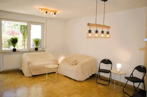Wohn- u. Essbereich bei Terrasse - 2 Zimmer Etagenwohnung in Stuttgart