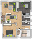 Grundriss Obergeschoss - 