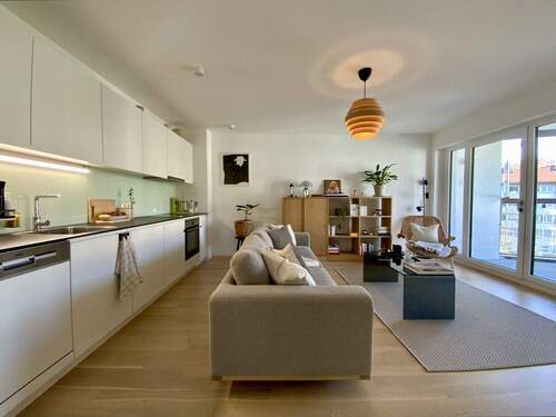 Wohnzimmer - 2 Zimmer Etagenwohnung zur Miete in Stuttgart Stuttgart-West