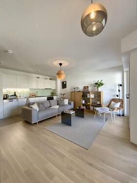 Wohnzimmer - Etagenwohnung mit 54,60 m&sup2; in Stuttgart Stuttgart-West zur Miete