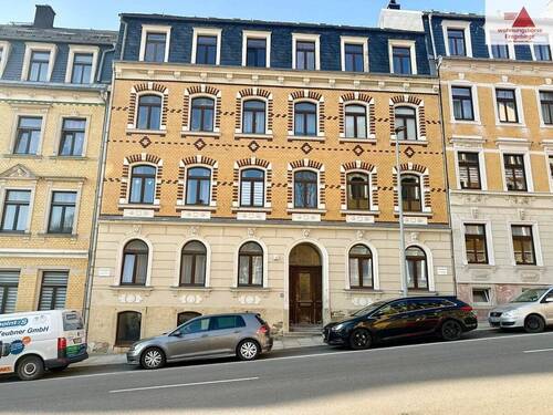 Hausansicht - 2-Raum-Wohnung im 1. Obergeschoss auf der Parkstraße in Annaberg!