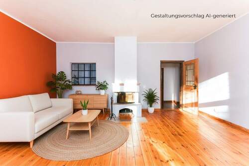 Wohnzimmer - 6 Zimmer Einfamilienhaus in Potsdam