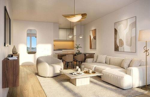 Wohnzimmer - 4 Zimmer Etagenwohnung zum Kaufen in Leipzig