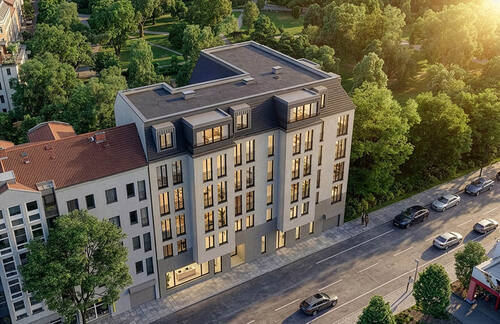 Hausansicht - 4 Zimmer Etagenwohnung in Leipzig