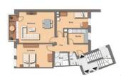 Grundriss - 3 Zimmer Etagenwohnung zur Miete in Nürnberg