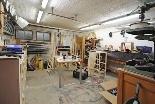 Die geräumige Keller-Werkstatt - 