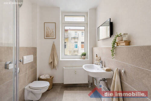 Bad mit KI möbliert - 