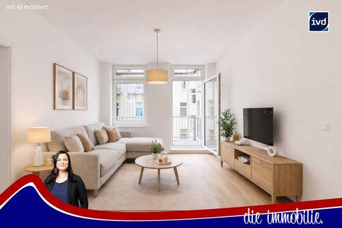 Titel mit KI möbliert - *** 2-Zimmer-Wohnung mit Balkon & moderner EBK - Magdeburg-Sudenburg ***