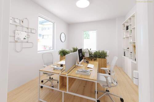 EG - Büro - animiert - 1 Zimmer Gewerbeobjekt (Büro, Produktion, Verkauf) in Mengen
