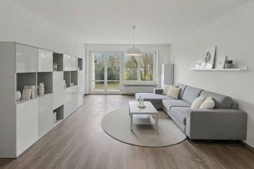 Wohnzimmer-Visualisierung - 3 Zimmer Etagenwohnung zum Kaufen in München