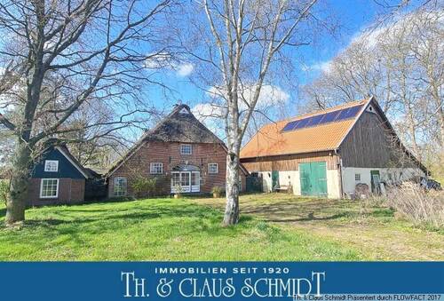 Bauernhaus mit Gästehaus und Scheune - Herrliches Reetdach-Bauernhaus mit kl. Gästehaus und Scheune zw. OL und Jadebusen