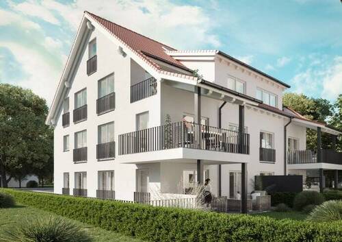 Süd-West-Ansicht - Neubau - Eigentumswohnungen in Kenzingen