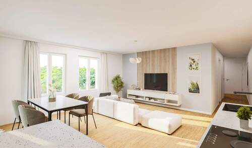 Schwabacher_WE4_Wohnzimmer_.jpg - Etagenwohnung mit 103,70 m² in Nürnberg zum Kaufen