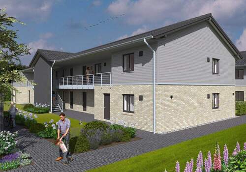 Eingang Objekt - Einladende 2,5 Zimmer Neubauwohnung im Luftkurort Bredstedt mit Stellplatz und KFW 40 Förderung!