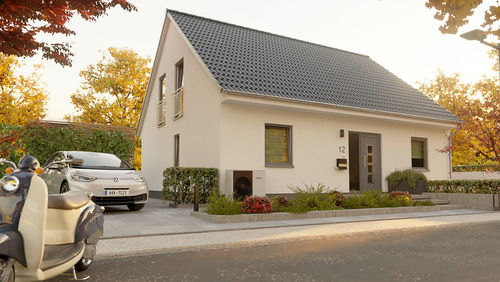 3 - Mitwachshaus_Flair_148_Strassenansicht.png - 5 Zimmer Einfamilienhaus in Hahausen