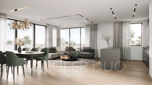 Wohnzimmer unvebindl. Illustration - 4 Zimmer Etagenwohnung zum Kaufen in Uhingen