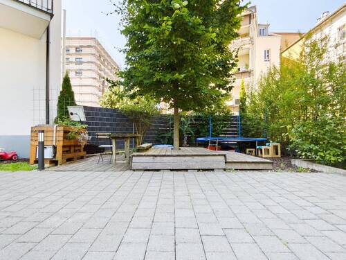 Spielecke im Innenhof - 