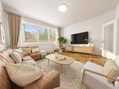 Wohnzimmer - Erstbezug nach Sanierung - Barrierearme 3 Zimmer Wohnung in Innenstadtlage