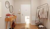 Visualisierung des Eingangsbereichs mit der Wohnun - 2 Zimmer Etagenwohnung in Berlin