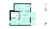 Grundriss der Eigentumswohnung 021 - 
