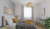 Helles und komfortables Schlafzimmer - 