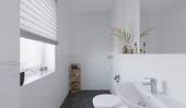 Tageslichtbad mit bodengleicher Dusche - 