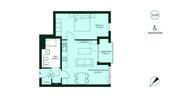 Grundriss Eigentumswohnung 033 im dritten Obergesc - 