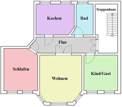EG -109 m².jpg - 3 Zimmer Etagenwohnung zur Miete in Senftenberg