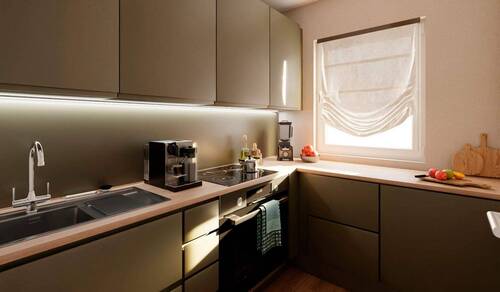 Blick auf die Küche - 3 Zimmer Etagenwohnung zum Kaufen in Berlin