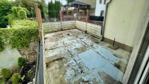 Blick auf die Terrasse im OG - 